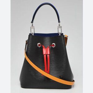 LV bag Noe Epi NeoNoe BB Black Safran shoulder crossbody handbag purse